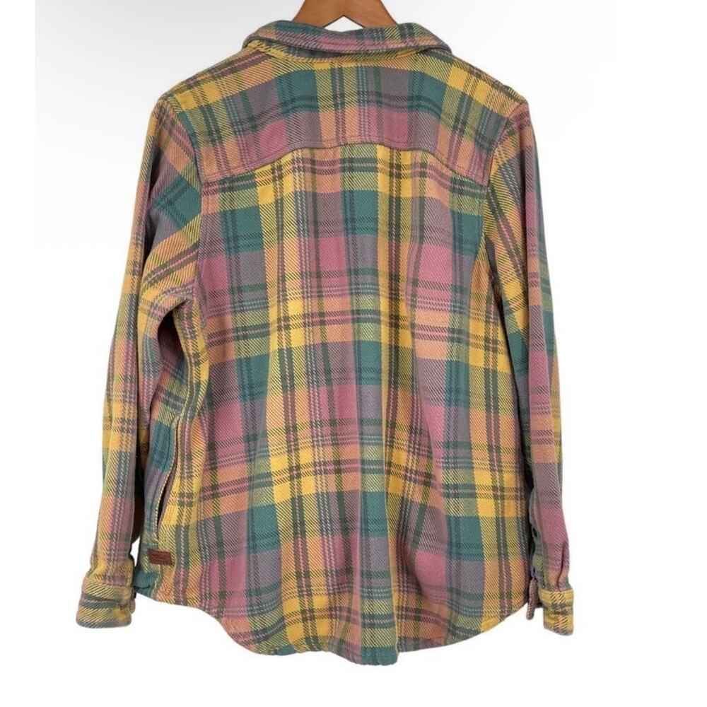 L.L.Bean Plaid Chamois Flannel Shirt Jacket Shacket Cottagecore Oversized XL - Picture 3 of 9